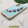 قاب گوشی Mi 11T - Mi 11T Pro شیائومی طرح مای کیس گلد لاین لاکچری دستبندی زنجیری قلبی مخملی آویزدار سبزآبی کد 700