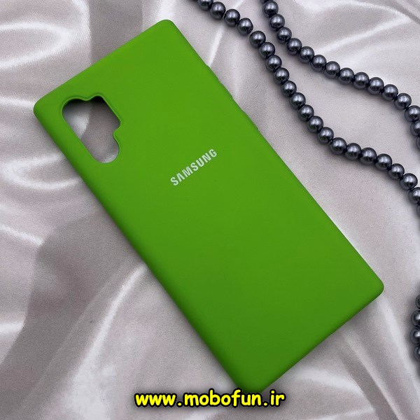 قاب گوشی Galaxy Note 10 Plus سامسونگ سیلیکونی های کپی زیربسته سبز کد 94