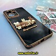 قاب گوشی Poco X5 Pro 5G شیائومی طرح ژله ای مای کیس گلد لاین دور طلایی عروسکی سه بعدی محافظ لنز دار مشکی کد 272