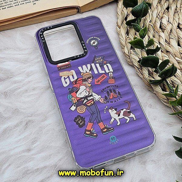 قاب گوشی Redmi 12C - Poco C55 - Redmi 11A شیائومی ضد ضربه هولوگرامی یانگ کیت YOUNGKIT طرح GO WILD کیستیفی CASETIFY کد 392