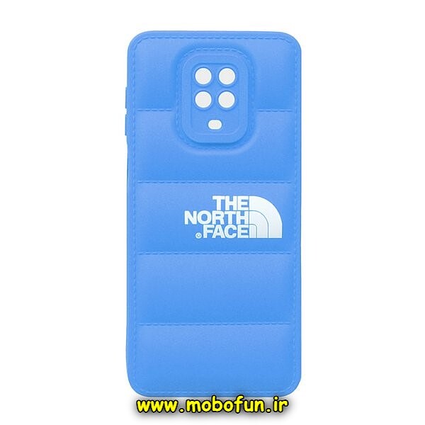 قاب گوشی Redmi Note 9s - Redmi Note 9 Pro شیائومی سیلیکون ژله ای The North Face پافر PC زیر بسته محافظ لنز دار آبی کد 1062