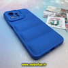 قاب گوشی Redmi Note 12 4G شیائومی سیلیکون ژله ای پافر PC زیر بسته محافظ لنز دار آبی کد 376