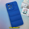 قاب گوشی Redmi Note 12 4G شیائومی سیلیکون ژله ای پافر PC زیر بسته محافظ لنز دار آبی کد 376