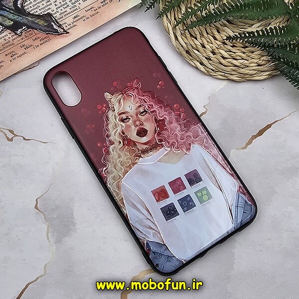 قاب گوشی iPhone XS Max آیفون فانتزی برجسته طرح دخترونه کد 248