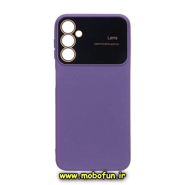 قاب گوشی Galaxy A14 4G - Galaxy A14 5G سامسونگ سیلیکونی Camera Lens زیر بسته محافظ لنز دار بنفش کد 695