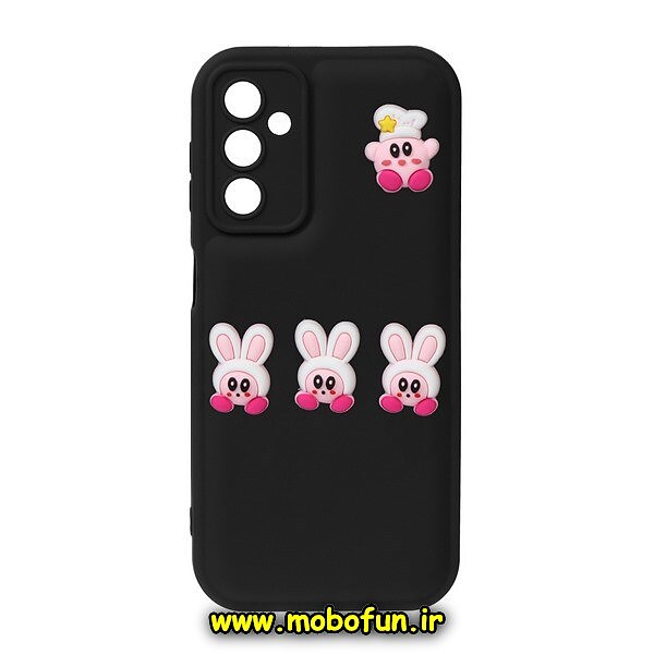 قاب گوشی Galaxy A14 4G - Galaxy A14 5G سامسونگ طرح پافر کیوت CUTE محافظ لنز دار مشکی کد 699