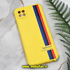 قاب گوشی Galaxy A22 5G سامسونگ طرح سیلیکونی ضد ضربه محافظ لنز دار ایربگ دار زرد کد 366