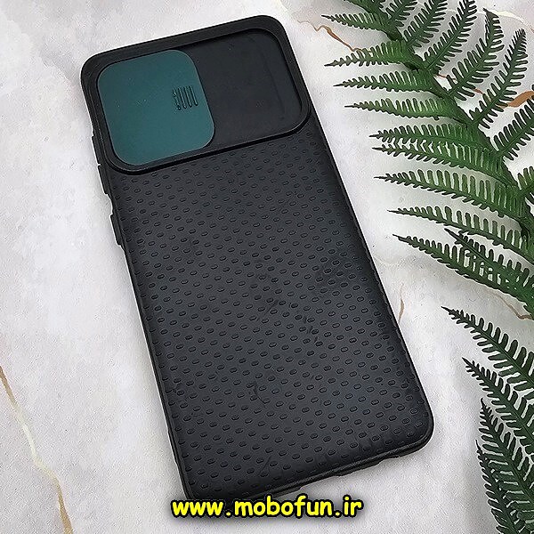 قاب گوشی Galaxy A52 - Galaxy A52S سامسونگ ژله ای TPU محافظ لنز دار کشویی مشکی سبز کد 1282