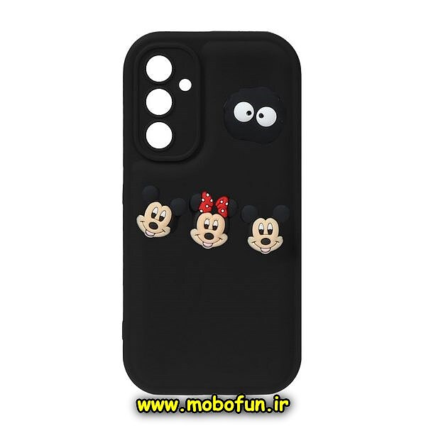 قاب گوشی Galaxy A54 5G سامسونگ طرح پافر کیوت CUTE محافظ لنز دار مشکی کد 719