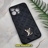 قاب گوشی iPhone 13 Pro آیفون پافر چرمی محافظ لنز دار لویی ویتون LV مشکی کد 447