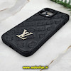 قاب گوشی iPhone 13 Pro آیفون پافر چرمی محافظ لنز دار لویی ویتون LV مشکی کد 447
