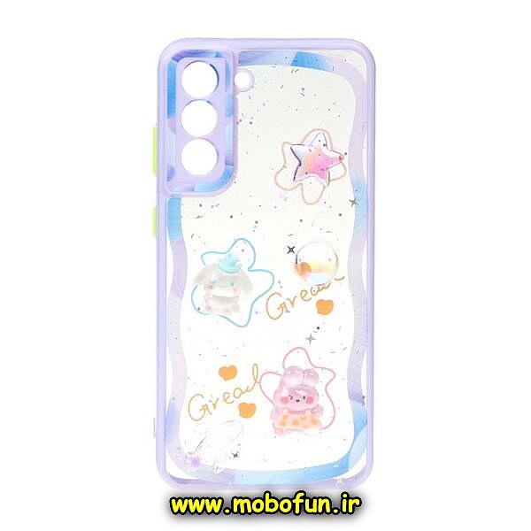 قاب گوشی Galaxy S21 FE سامسونگ طرح طلقی شفاف عروسکی محافظ لنز دار یاسی کد 710