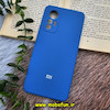 قاب گوشی Xiaomi 12 Lite شیائومی سیلیکونی اورجینال پاک کنی درجه یک زیربسته آبی محافظ لنز دار کد 153