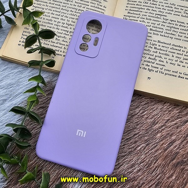 قاب گوشی Xiaomi 12 Lite شیائومی سیلیکونی اورجینال پاک کنی درجه یک زیربسته یاسی محافظ لنز دار کد 158