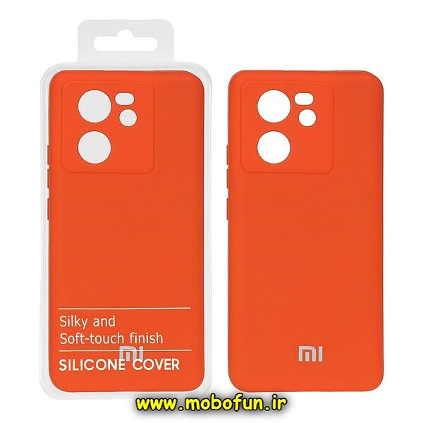 قاب گوشی Xiaomi 13T - Xiaomi 13T Pro شیائومی سیلیکونی های کپی زیر بسته محافظ لنز دار گوجه ای کد 5