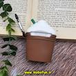 کاور ایرپاد 1 و 2 سیلیکونی طرح دار عروسکی سه بعدی استارباکس STARBUCKS