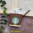 کاور ایرپاد 1 و 2 سیلیکونی طرح دار عروسکی سه بعدی استارباکس STARBUCKS