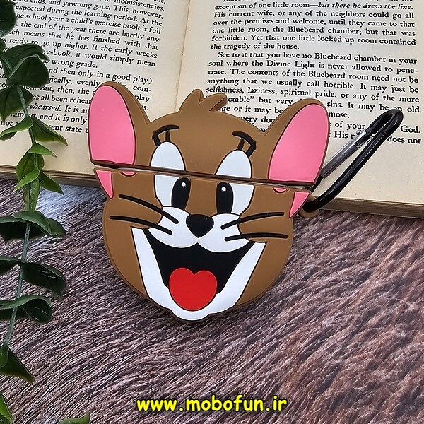 کاور Airpods Pro سیلیکونی طرح دار عروسکی سه بعدی موش جری Jerry