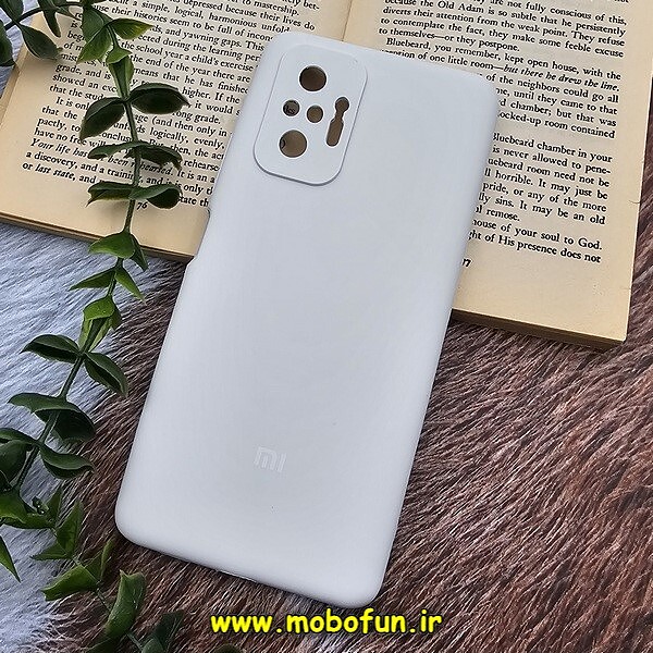 قاب گوشی Redmi Note 10 Pro 4G - Redmi Note 10 Pro Max شیائومی سیلیکونی اورجینال پاک کنی درجه یک زیربسته سفید محافظ لنز دار کد 782