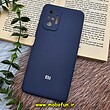 قاب گوشی Redmi Note 10 Pro 4G - Redmi Note 10 Pro Max شیائومی سیلیکونی اورجینال پاک کنی درجه یک زیربسته سرمه ای محافظ لنز دار کد 787