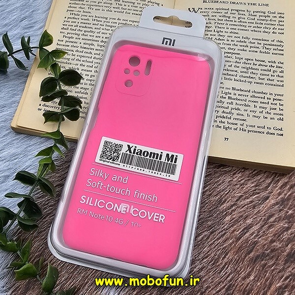 قاب گوشی Redmi Note 10 4G - Redmi Note 10S - Poco M5S شیائومی سیلیکونی اورجینال پاک کنی درجه یک زیربسته صورتی فانتزی محافظ لنز دار کد 622