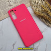 قاب گوشی Galaxy S21 Plus سامسونگ سیلیکونی اورجینال پاک کنی درجه یک زیرباز صورتی فانتزی کد 151