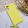 قاب گوشی Galaxy S21 Plus سامسونگ سیلیکونی اورجینال پاک کنی درجه یک زیرباز زرد کد 152