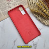 قاب گوشی Galaxy S21 Plus سامسونگ سیلیکونی اورجینال پاک کنی درجه یک زیرباز سرخ لاکی کد 155