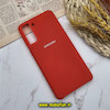 قاب گوشی Galaxy S21 Plus سامسونگ سیلیکونی اورجینال پاک کنی درجه یک زیرباز قرمز کد 156