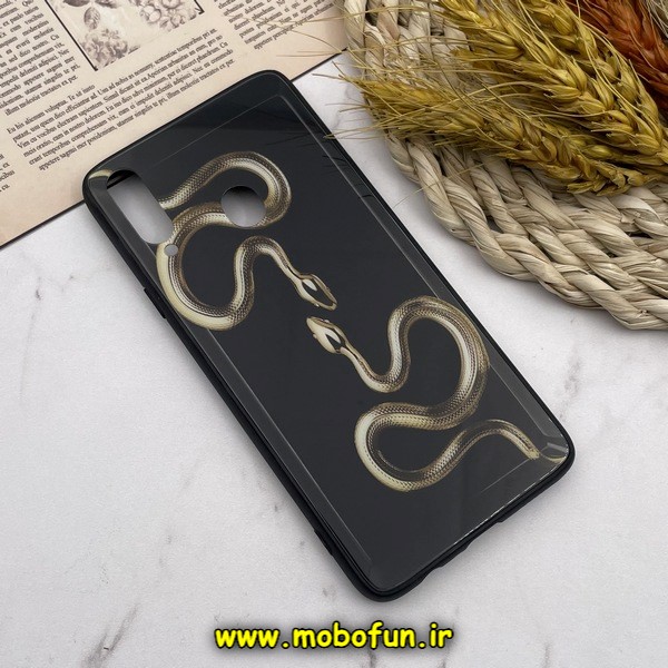 قاب گوشی Galaxy A20S سامسونگ پشت گلس شیشه ای طرح مار کد 667