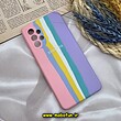 قاب گوشی Galaxy A52 4G - Galaxy A52 5G - Galaxy A52S سامسونگ سیلیکونی اورجینال آبرنگی رنگین کمانی پاک کنی درجه یک زیربسته محافظ لنز دار کد 1291