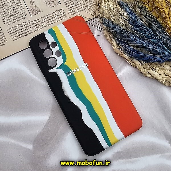 قاب گوشی Galaxy A52 4G - Galaxy A52 5G - Galaxy A52S سامسونگ سیلیکونی اورجینال آبرنگی رنگین کمانی پاک کنی درجه یک زیربسته محافظ لنز دار کد 1292