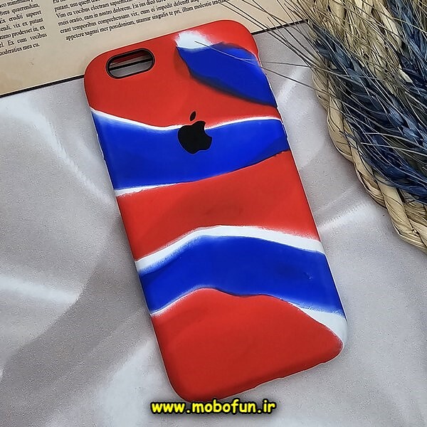 قاب گوشی iPhone 6 - iPhone 6S آیفون سیلیکونی اورجینال رنگین کمانی پاک کنی درجه یک زیربسته کد 537