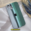 قاب گوشی iPhone 13 Mini آیفون سیلیکونی اورجینال رنگین کمانی پاک کنی درجه یک زیربسته محافظ لنزدار کد 55