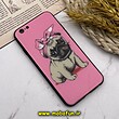 قاب گوشی iPhone 6 - iPhone 6s آیفون پشت گلس شیشه ای طرح سگ بولداگ کد 540