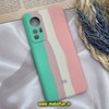 قاب گوشی Xiaomi 12 - Xiaomi 12X شیائومی سیلیکونی اورجینال آبرنگی رنگین کمانی پاک کنی درجه یک زیربسته محافظ لنز دار کد 104