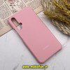 قاب گوشی Huawei Nova 5T هواوی سیلیکونی اورجینال پاک کنی درجه یک زیر باز صورتی روشن کد 158