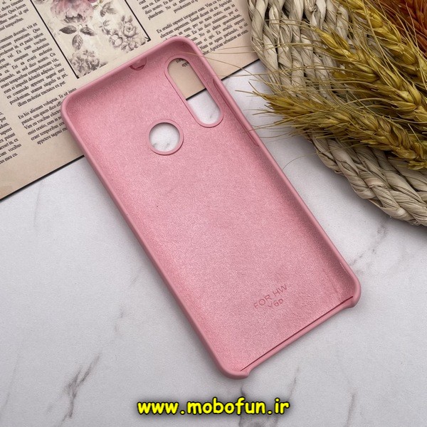 قاب گوشی Huawei Y6P هواوی سیلیکونی اورجینال پاک کنی درجه یک زیرباز صورتی روشن کد E22-172482