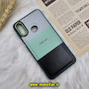 قاب گوشی Galaxy A10S سامسونگ اورجینال طرح چرمی کلاسیک HARD متال کیس سه خط رنگی کد 751