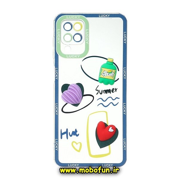 قاب گوشی Galaxy A12 - Galaxy M12 سامسونگ طرح عروسکی سه بعدی شفاف TPU محافظ لنز دار کد 1495