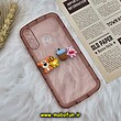 قاب گوشی Galaxy A20S سامسونگ طرح ژله ای شفاف بالشتی سه بعدی عروسکی محافظ لنز دار گلبهی کد 675