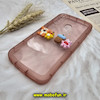 قاب گوشی Galaxy A20S سامسونگ طرح ژله ای شفاف بالشتی سه بعدی عروسکی محافظ لنز دار گلبهی کد 675