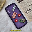 قاب گوشی Galaxy A30S - Galaxy A50S - Galaxy A50 سامسونگ طرح ژله ای شفاف بالشتی سه بعدی عروسکی محافظ لنز دار بنفش کد 1128