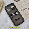 قاب گوشی Galaxy A32 4G سامسونگ طرح ژله ای شفاف بالشتی سه بعدی عروسکی محافظ لنز دار مشکی کد 1088