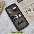 قاب گوشی Galaxy A32 4G سامسونگ طرح ژله ای شفاف بالشتی سه بعدی عروسکی محافظ لنز دار مشکی کد 1088