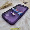 قاب گوشی Galaxy A34 5G سامسونگ طرح ژله ای شفاف بالشتی سه بعدی عروسکی محافظ لنز دار بنفش کد 559