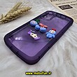 قاب گوشی Galaxy A34 5G سامسونگ طرح ژله ای شفاف بالشتی سه بعدی عروسکی محافظ لنز دار بنفش کد 559