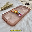 قاب گوشی Galaxy A34 5G سامسونگ طرح ژله ای شفاف بالشتی سه بعدی عروسکی محافظ لنز دار گلبهی کد 560