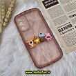 قاب گوشی Galaxy A34 5G سامسونگ طرح ژله ای شفاف بالشتی سه بعدی عروسکی محافظ لنز دار گلبهی کد 560