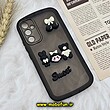 قاب گوشی Galaxy A34 5G سامسونگ طرح ژله ای شفاف بالشتی سه بعدی عروسکی محافظ لنز دار مشکی کد 561